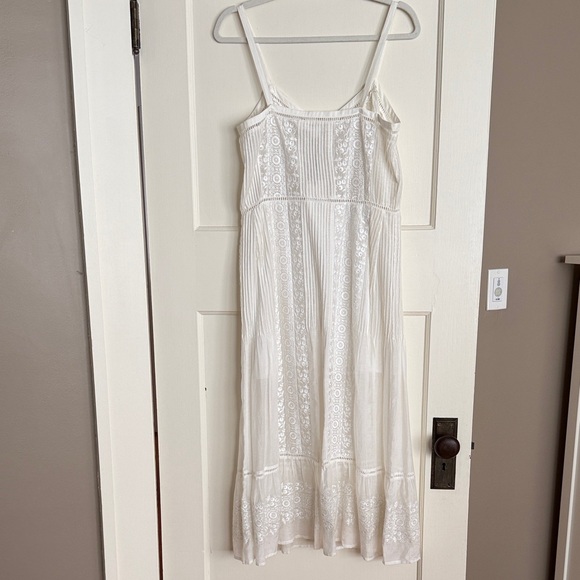 Veronica Beard Cream Lace Midi Dress - Picture 7 of 8